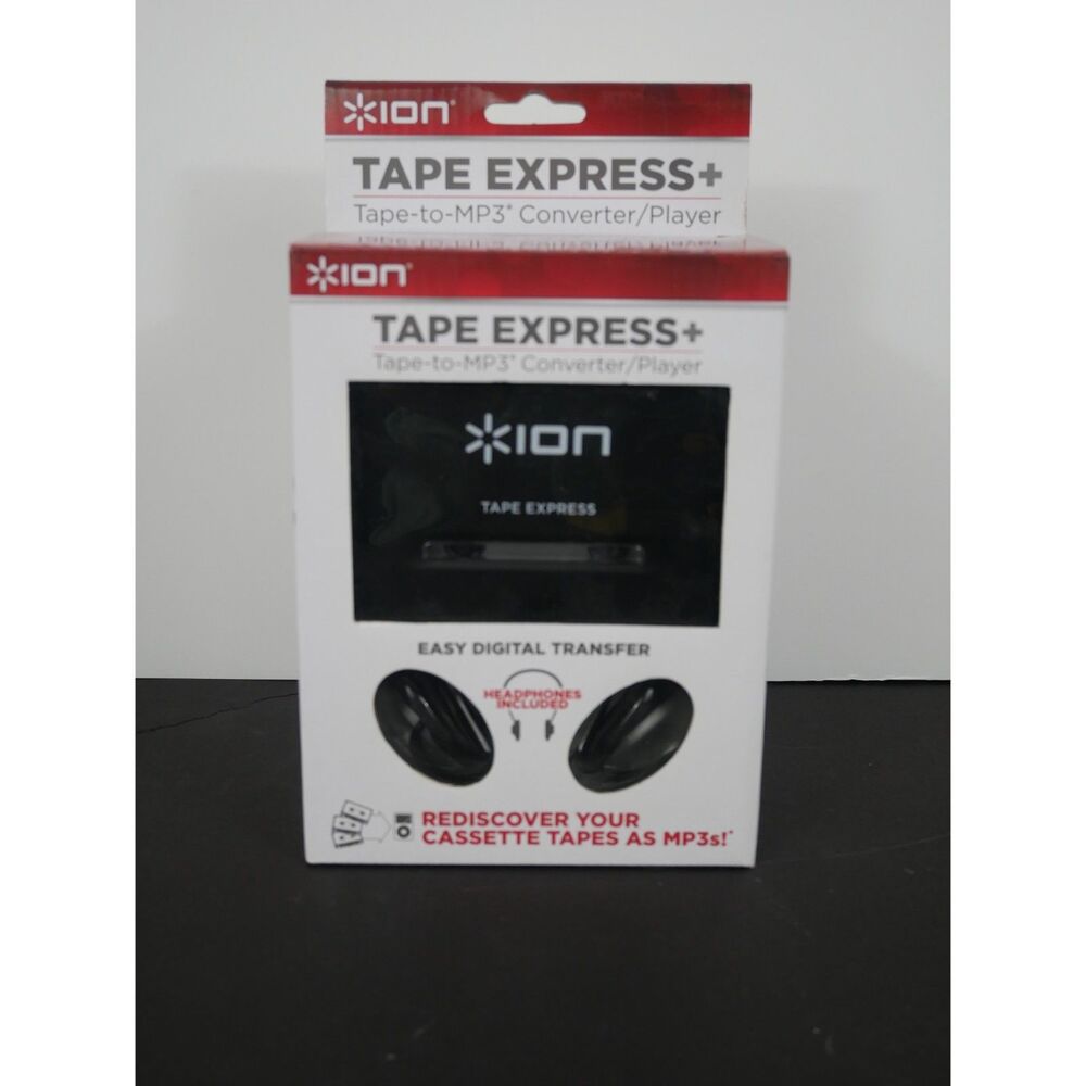 ION Tape Express+ Cassette to MP3 Converter Player USB New in Box